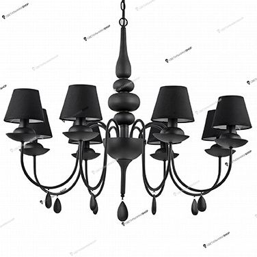 Люстра Ideal Lux BLANCHE SP8 NERO BLANCHE