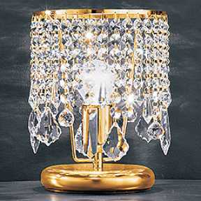 Хрустальная настольная лампа Voltolina Table Lamp Cascade Gold CASCADE