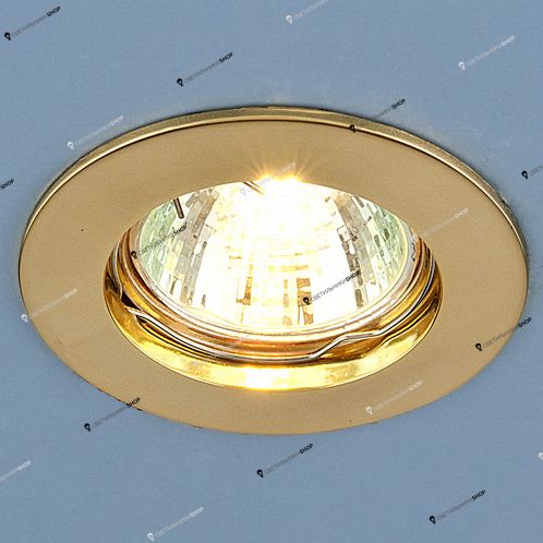 Точечный светильник Elektrostandard 863 MR16 GD золото Stamper