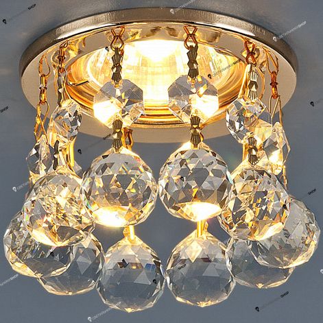 Точечный светильник Elektrostandard 2051 MR16 GD/CL золото/прозрачный Isteraud