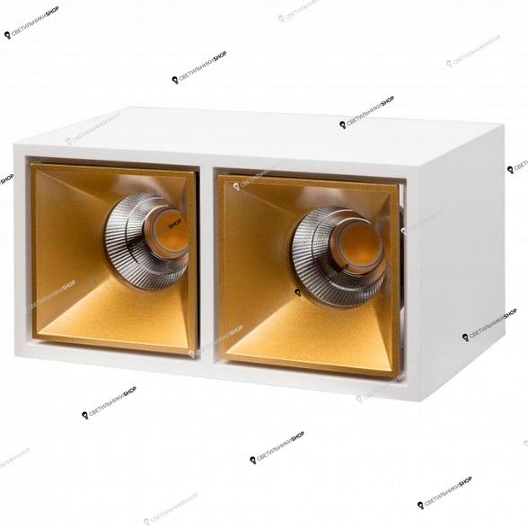 Точечный светильник LEDRON KUBING 2 White/Gold KUBING