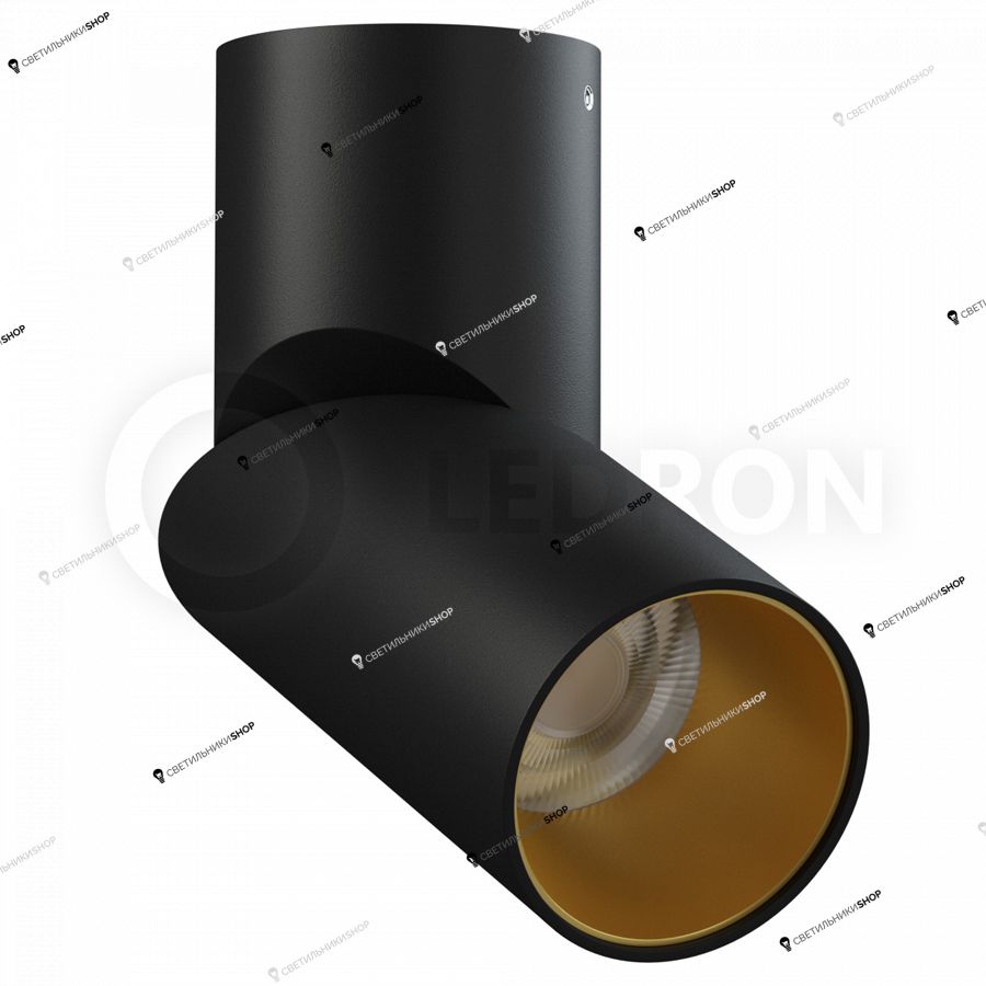 Точечный светильник LEDRON CSU0809 Black/Gold Ometa