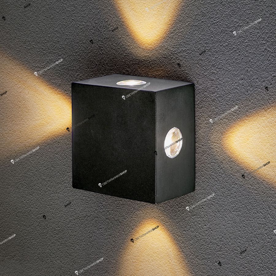 Уличный светильник Elektrostandard 1601 TECHNO LED Kvatra черный Kvatra