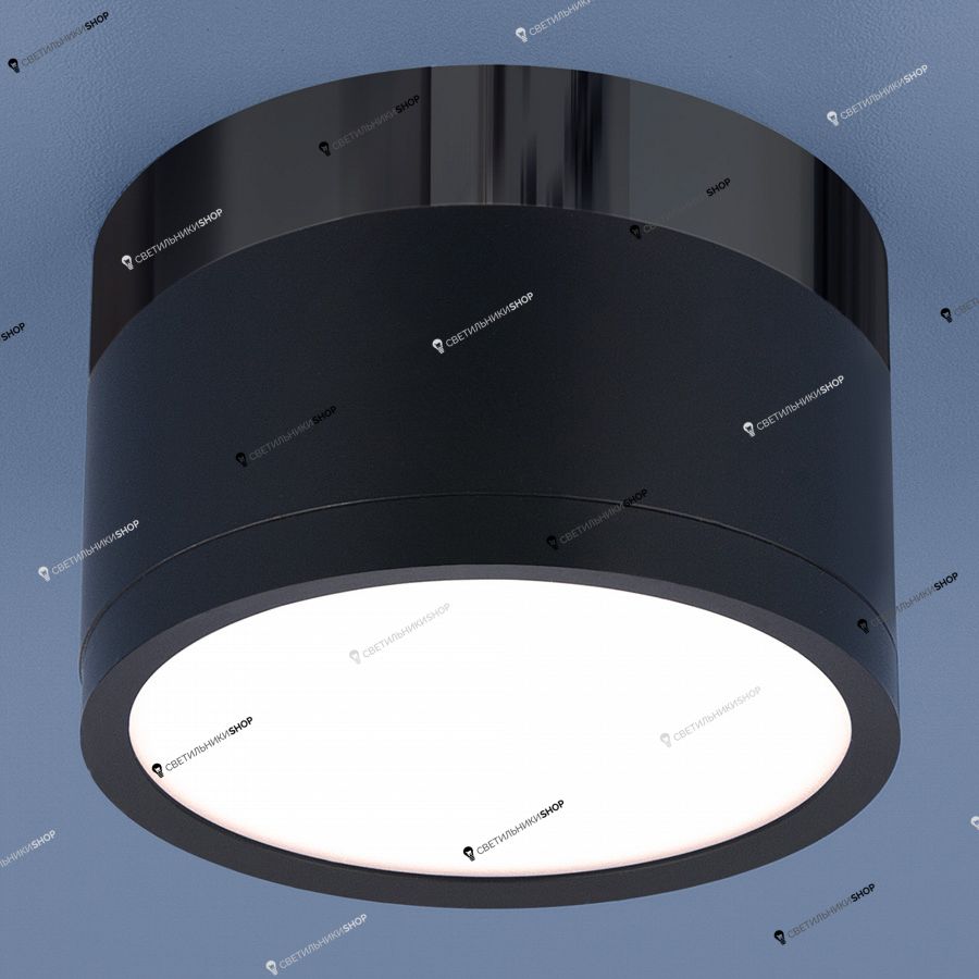 Точечный светильник Elektrostandard DLR029 10W 4200K черный матовый/черный хром