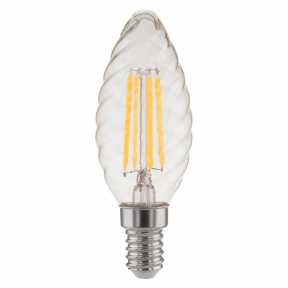 Светодиодная лампа Elektrostandard Свеча витая F 7W 3300K E14 прозрачный (BL128)