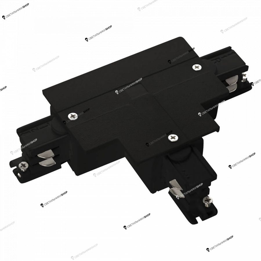 Соединитель для трехфазной шины Ideal Lux(LINK) LINK TRIM T-CONNECTOR RIGHT BLACK