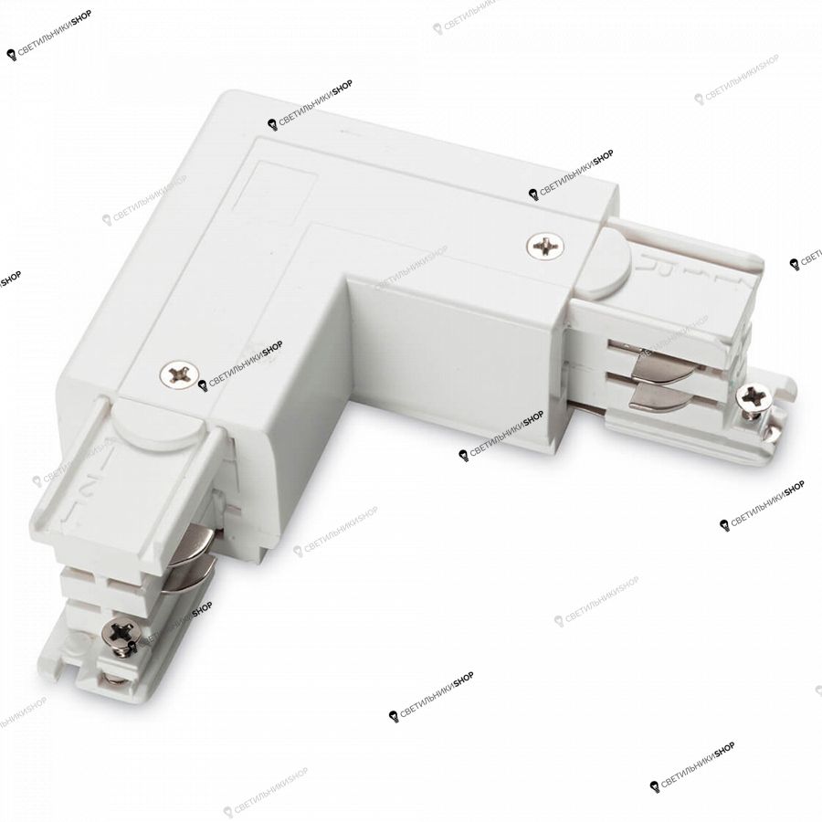 Соединитель для трехфазной шины Ideal Lux(LINK) LINK TRIMLESS L-CONNECTOR LEFT WHITE