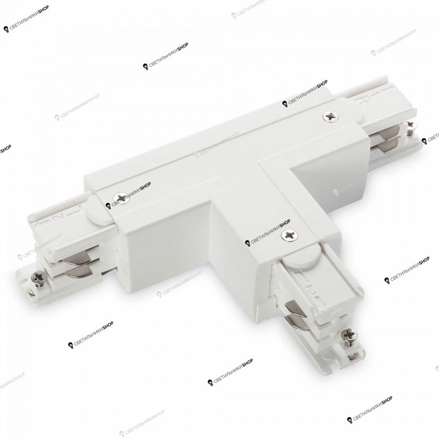 Соединитель для трехфазной шины Ideal Lux(LINK) LINK TRIMLESS T-CONNECTOR LEFT WHITE