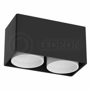 Точечный светильник LEDRON KEA 2ED-GU10 BLACK/WHITE