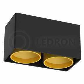 Точечный светильник LEDRON KEA 2ED-GU10 BLACK/GOLD