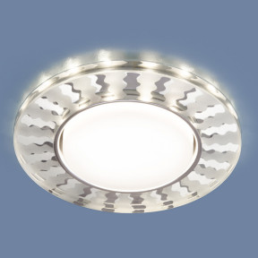 Точечный светильник Elektrostandard 3038 GX53 SL/WH зеркальный/белый