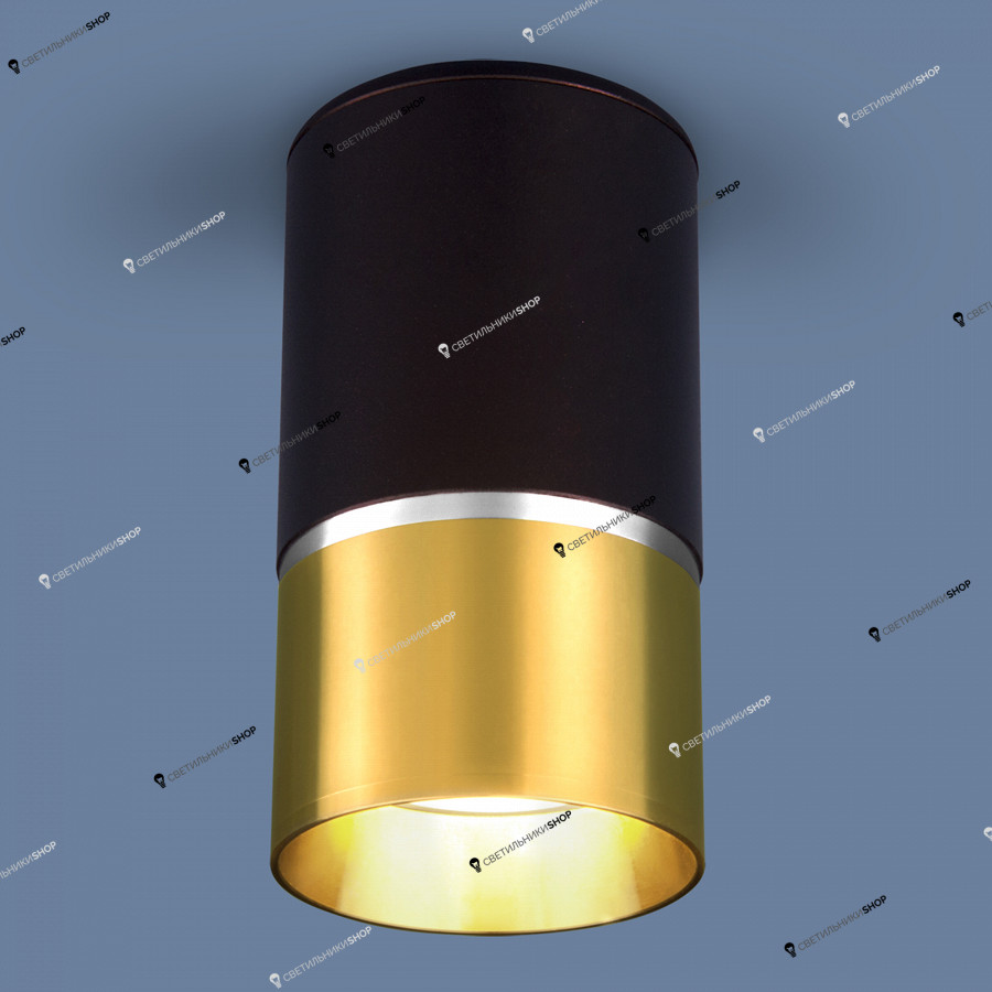 Точечный светильник Elektrostandard DLN106 GU10 черный/золото