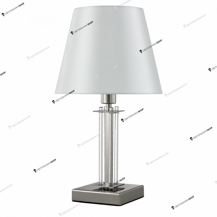 Настольная лампа Crystal lux NICOLAS LG1 NICKEL/WHITE