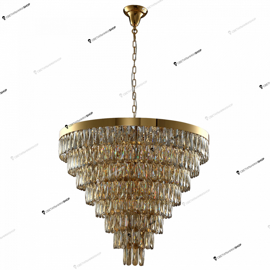 Люстра Crystal lux ABIGAIL SP22 D820 GOLD/AMBER