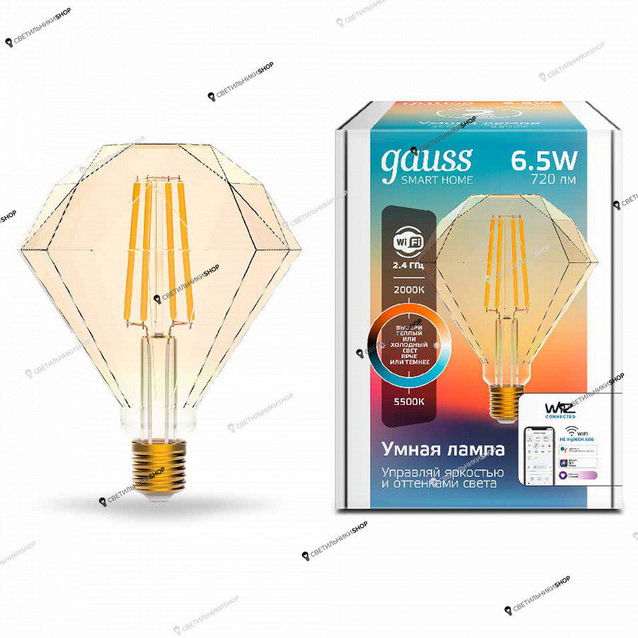 Светодиодная лампа Gauss(Smart Home Filament) 1370112