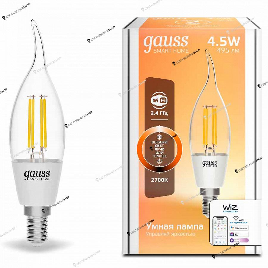 Светодиодная лампа Gauss(Smart Home Filament) 1260112