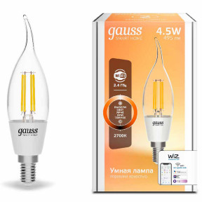 Светодиодная лампа Gauss(Smart Home Filament) 1260112