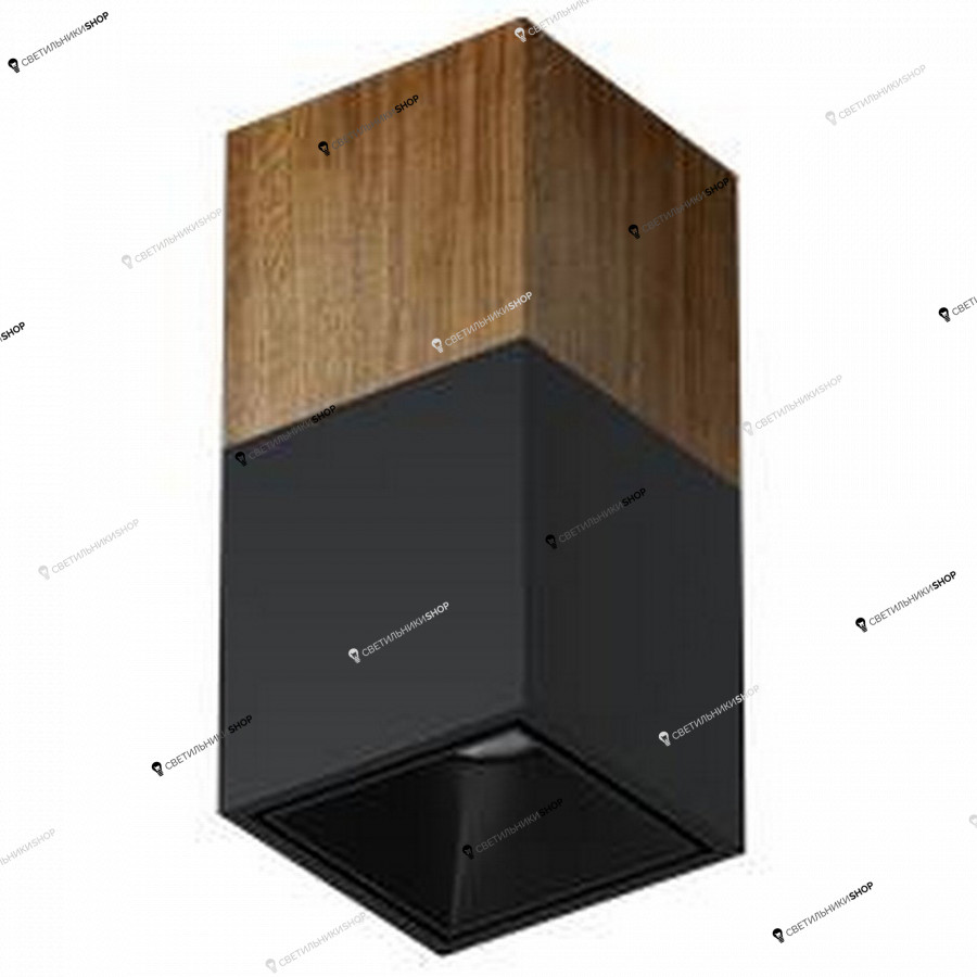 Точечный светильник LEDRON(Wooden) KUBING 190 Wooden Black
