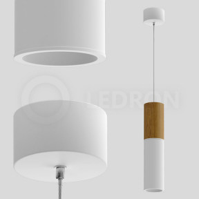 Светильник LEDRON(Wooden) SLC7391 7W-PB White