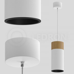 Светильник LEDRON(Wooden) SLC7392 12W-PS White-Black