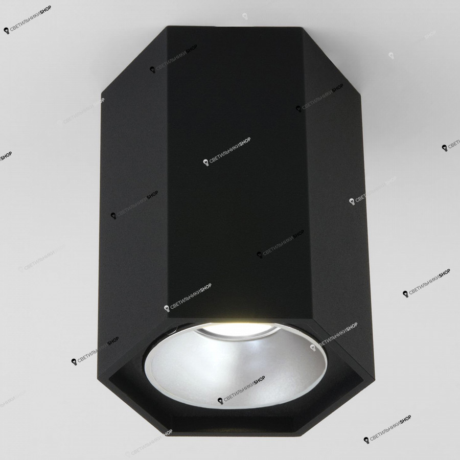 Точечный светильник Elektrostandard 25036/LED 7W 4200K черный матовый/серебро