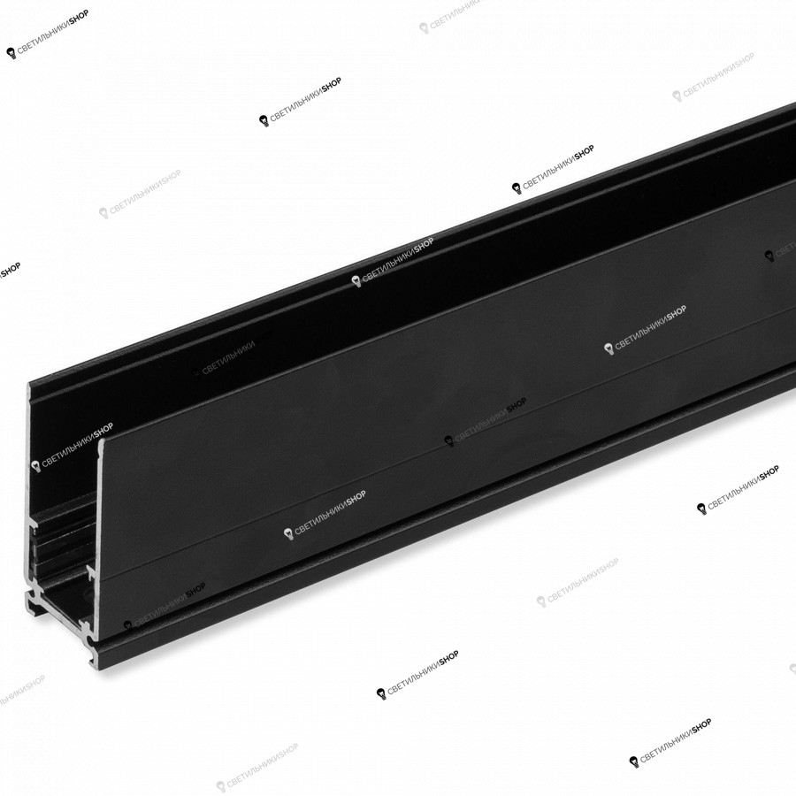 Магнитный шинопровод Elektrostandard(Slim Magnetic) Slim Magnetic Шинопровод накладной (черный) (1 м) 85085/00