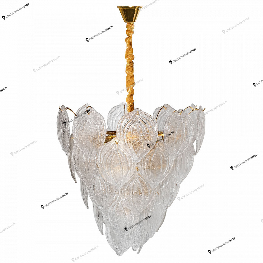 Люстра Garda Decor(Textured Glass Chandelier Petal) 92EL-YG18498-10P