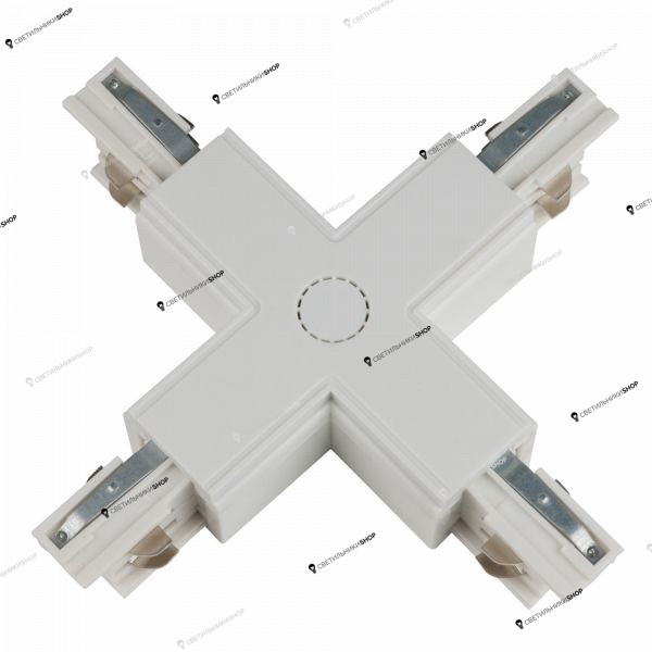 Соединитель для трехфазного шинопровода Uniel(UBX) UBX-A41 WHITE 1 POLYBAG