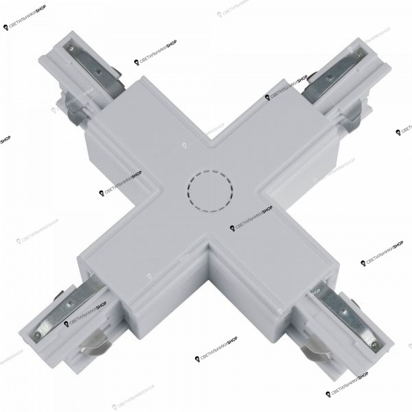 Соединитель для трехфазного шинопровода Uniel(UBX) UBX-A41 SILVER 1 POLYBAG