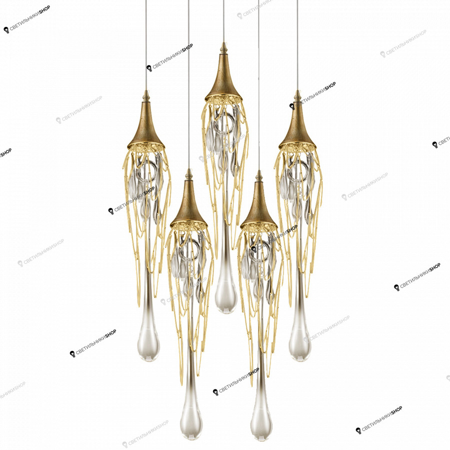 Светильник Delight Collection(Goddess Tears) P68009L-5/R gold