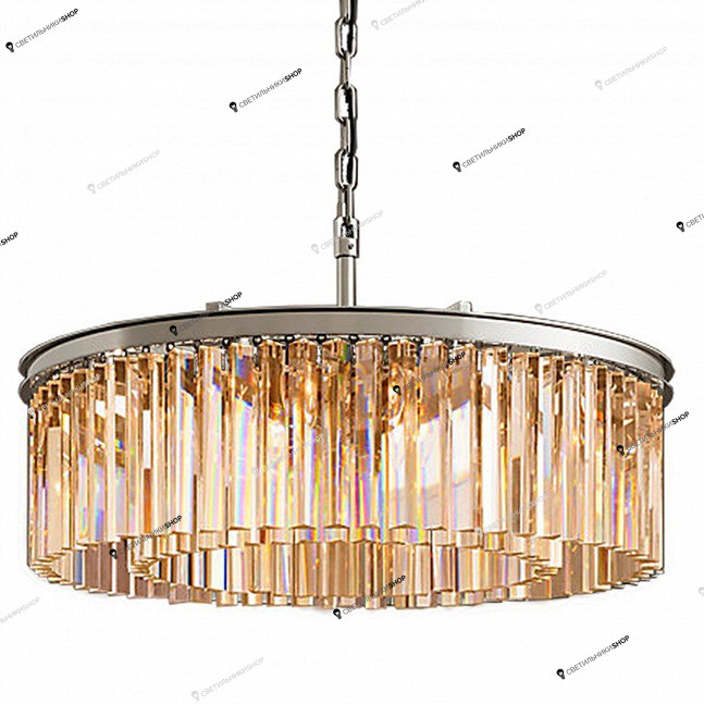 Светильник Delight Collection(1920s Odeon) KR0387P-10B CHROME/AMBER
