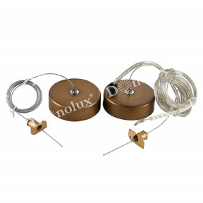 Подвесной комплект для магнитной шины Donolux(Circle magnet) Suspension kit DLM/Black Bronze