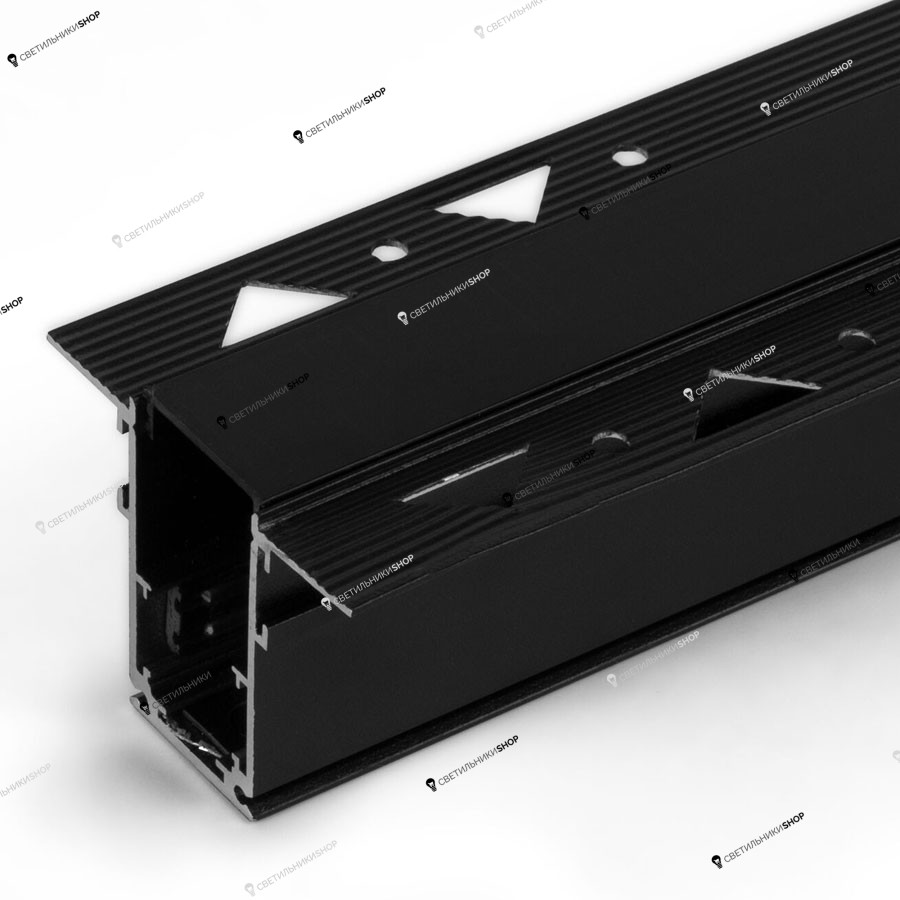 Магинтный шинопровод Elektrostandard(Slim Magnetic) Slim Magnetic Шинопровод встраиваемый (черный) (3м) 85128/00