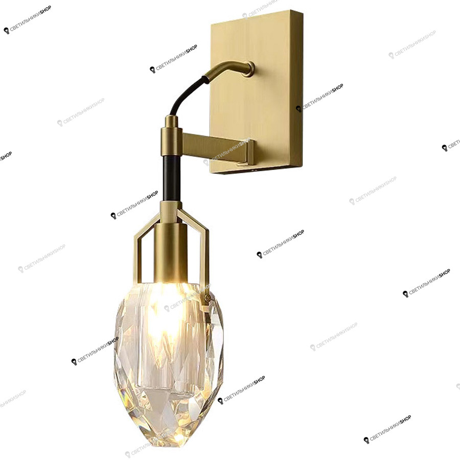 Бра Delight Collection(Wall lamp) 8960-1W brass/clear