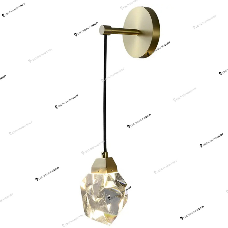 Бра Delight Collection(Crystal rock II) 9701W brass
