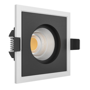 Точечный светильник LEDRON BRUTAL SQ1 White-Black TRIAC