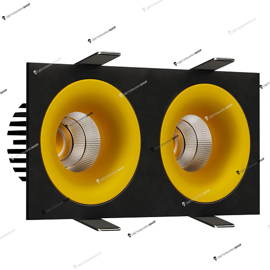 Точечный светильник LEDRON LOFT SQ2 Black-Gold