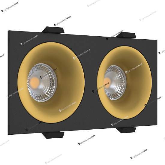 Точечный светильник LEDRON MJ1003 SQ2 Black-Gold