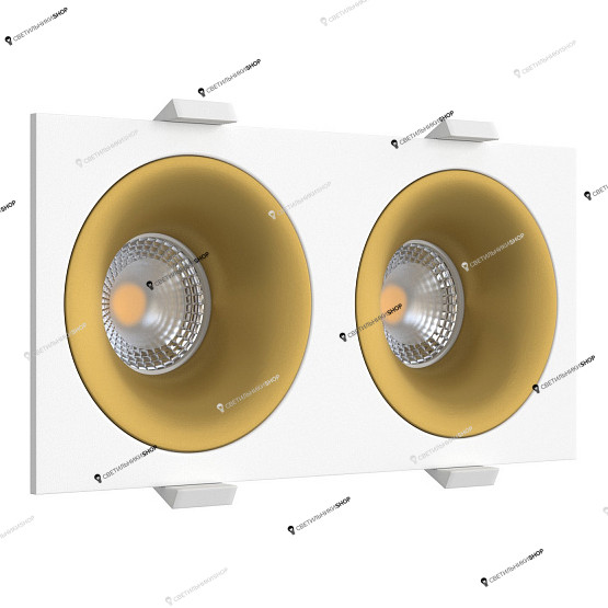 Точечный светильник LEDRON MJ1003 SQ2 White-Gold
