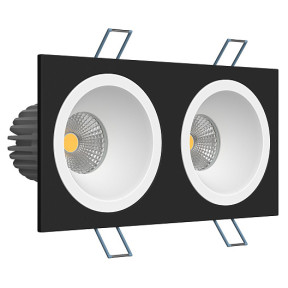 Точечный светильник LEDRON LH07H-R SQ2 Black-White 3000K TRIAC