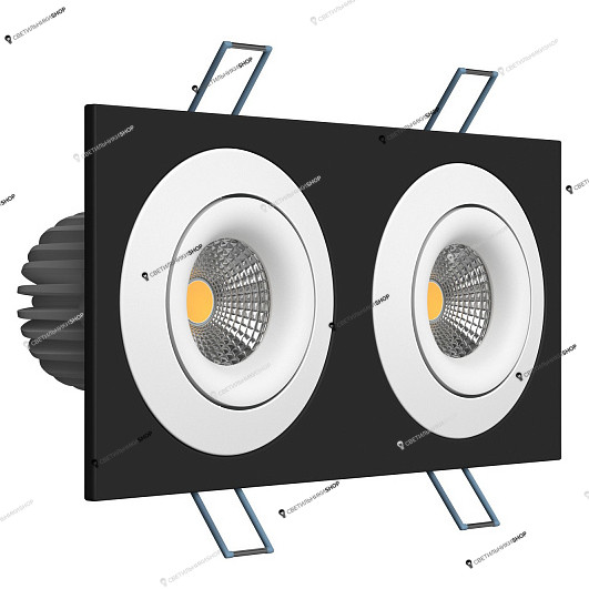 Точечный светильник LEDRON LH07SB-R SQ2 Black-White