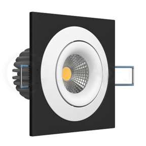 Точечный светильник LEDRON LH07SB-R SQ Black-White