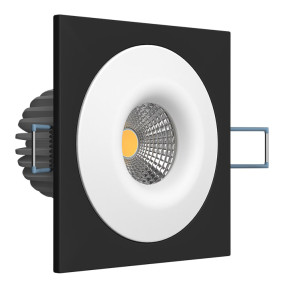 Точечный светильник LEDRON LH07S-R SQ Black-White 3000K TRIAC