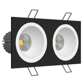 Точечный светильник LEDRON LH07H-R SQ2 Black-White 4000K TRIAC