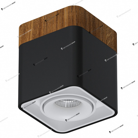 Точечный светильник LEDRON TUBING Wooden 30 Black-White