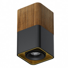 Точечный светильник LEDRON TUBING Wooden 90 Black-Gold