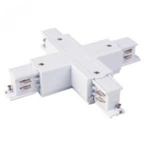 Соединитель для трехфазного шинопровода Elektrostandard(85117) Коннектор X-образный для трехфазного шинопровода (белый) 85117/00