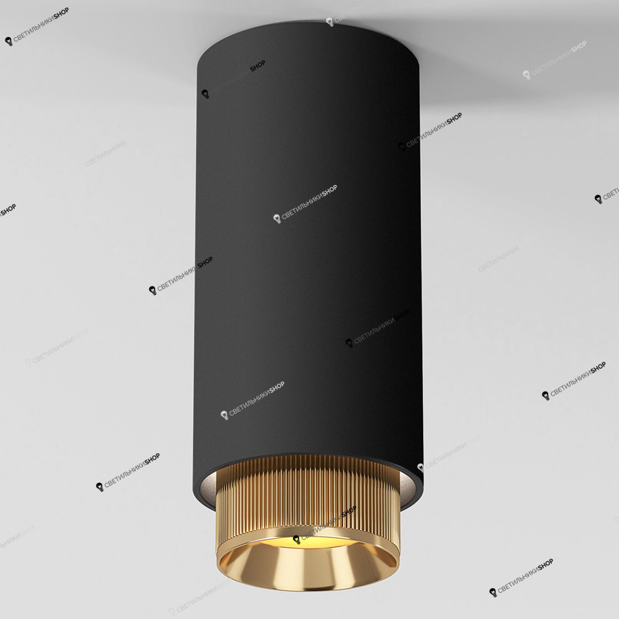 Точечный светильник Elektrostandard(Nubis) 25012/01 GU10 чёрный/золото