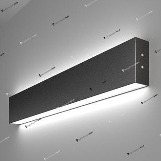 Бра Elektrostandard Линейный светодиодный накладной двусторонний светильник 53см 20W 6500K черная шагрень (01-100-40-5) Grand
