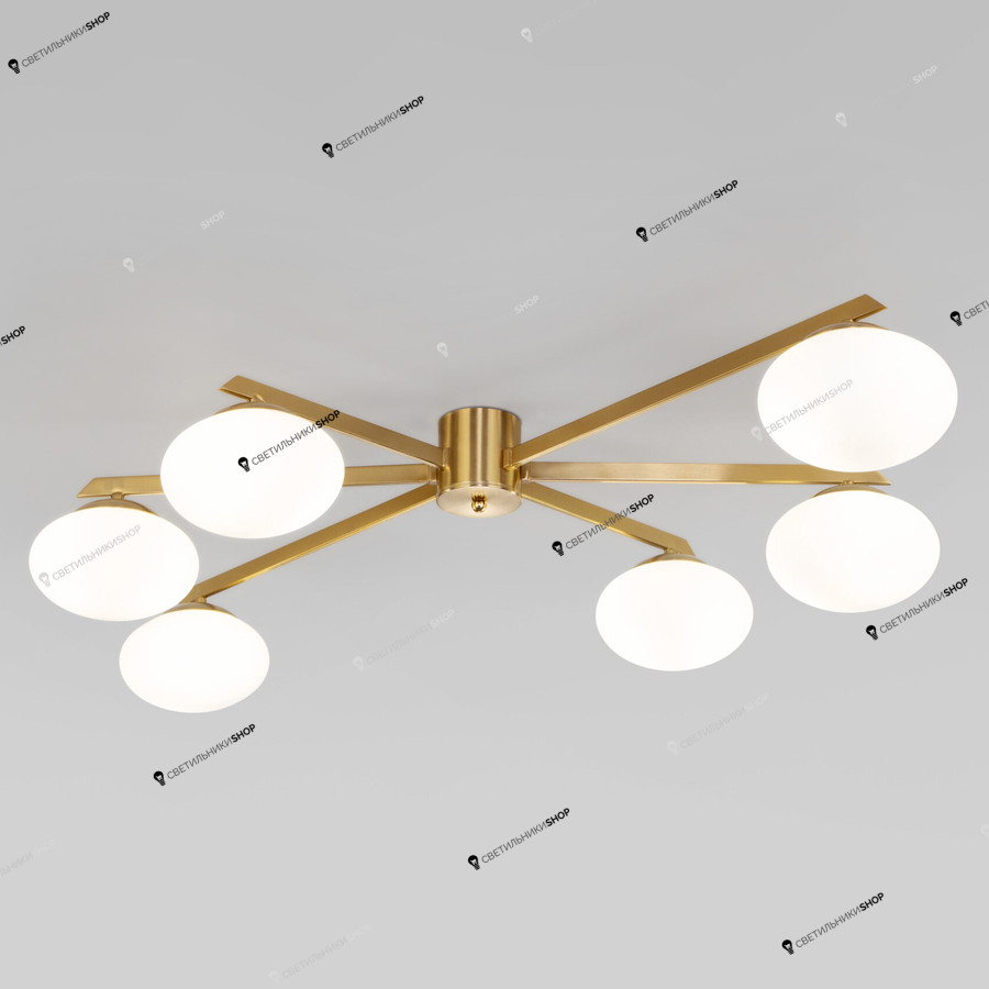 Люстра Eurosvet 70220/6 латунь Opaline